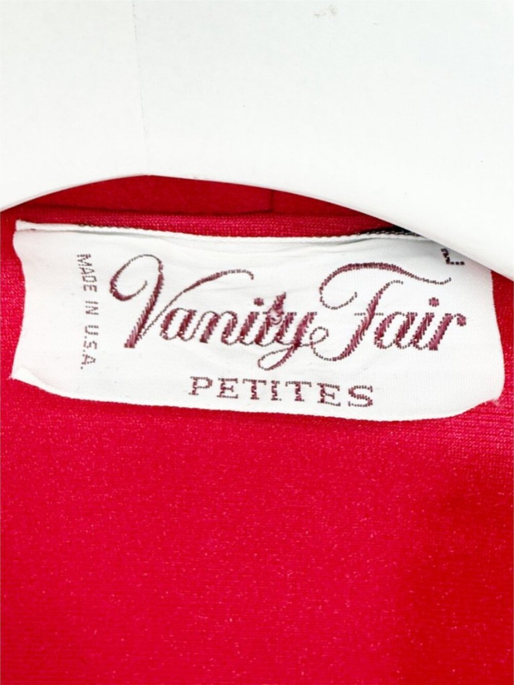 VTG Vanity Fair Petite Large Pink Velour Long Robe LP - Picture 5 of 7